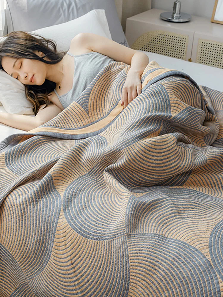 Muslin Cotton Bedspread - Летнее хлопковое муслиновое покрывало для двуспальной