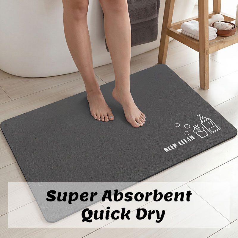 Quick Dry Diatomite Bath Mat - Коврик для ванной из диатомита, впитывающий,