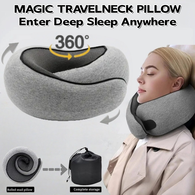 Anti Snore Contour Pillow - Портативная U-образная дорожная подушка из 100%