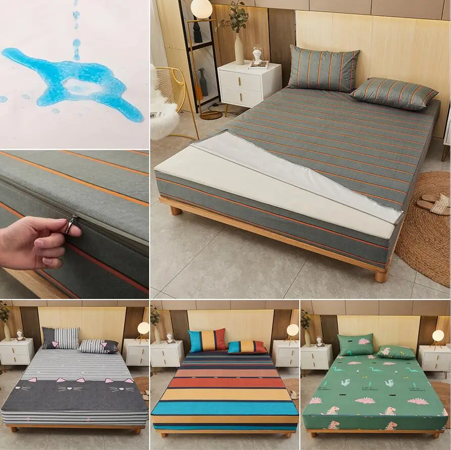 Waterproof Mattress Protector Breathable - Наматрасник на молнии, шесть сторон, защита