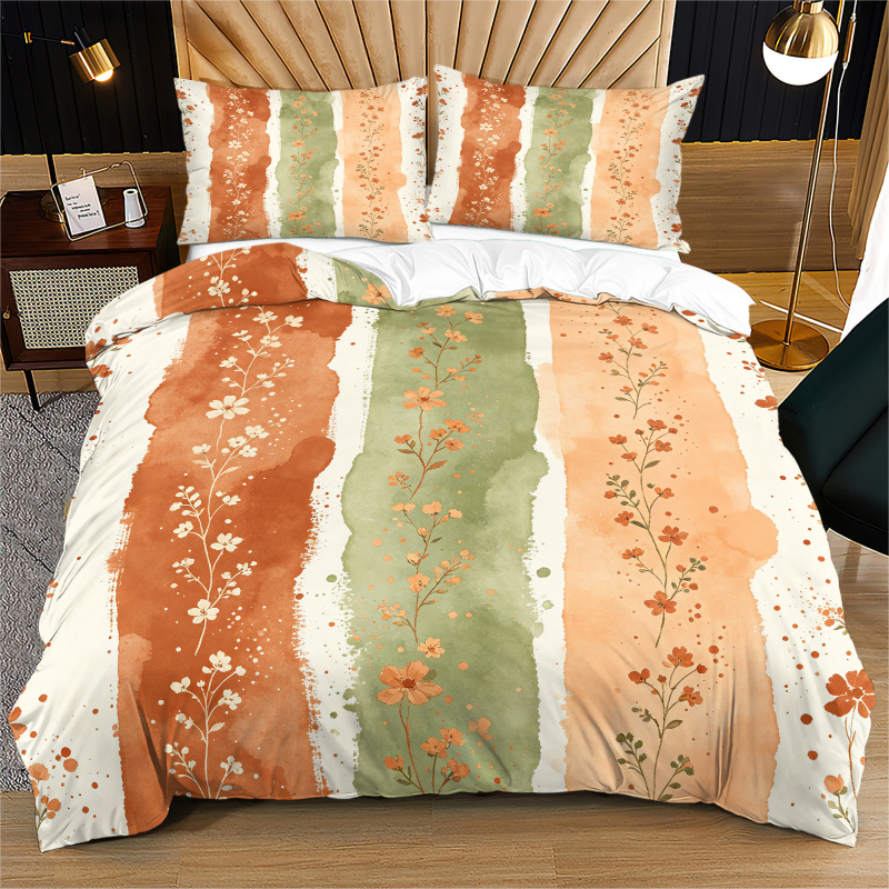 Aesthetic Floral Duvet Cover - Пододеяльник с акварельным цветочным принтом в
