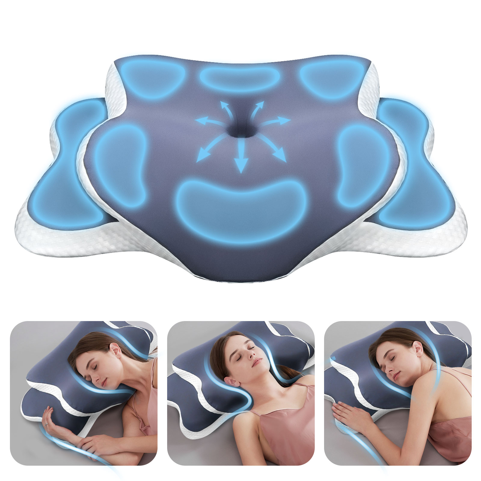 Memory Foam Orthopedic Pillow Neck Pain - Ортопедическая подушка из пены с эффектом