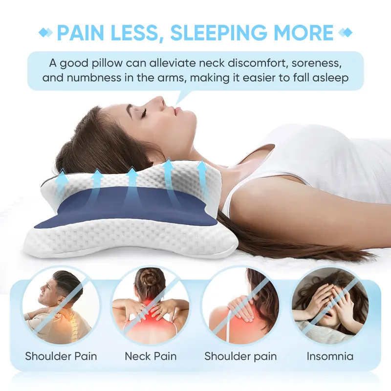 Memory Foam Orthopedic Pillow Neck Pain - Ортопедическая подушка из пены с эффектом