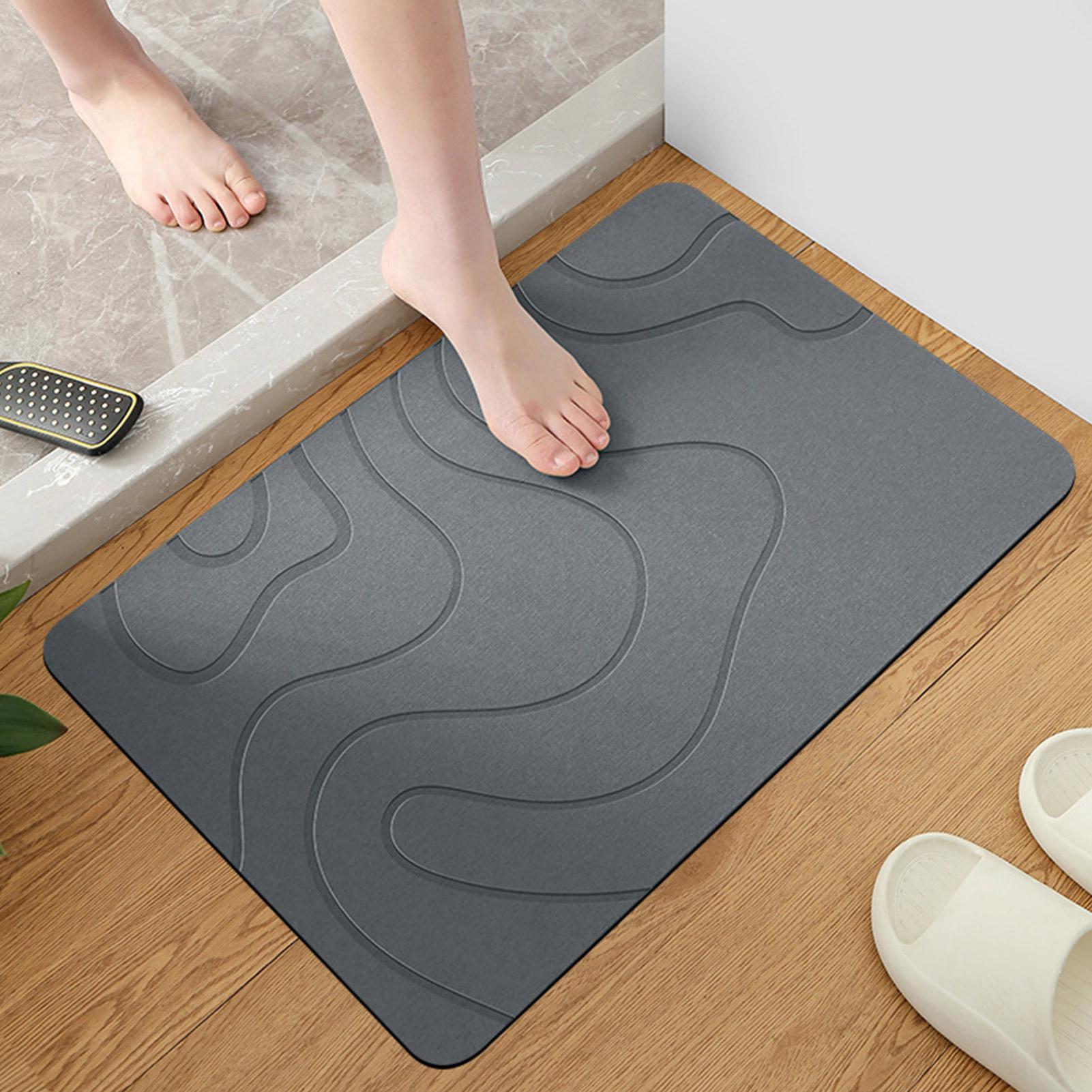 Quick Dry Diatomite Bath Mat - Быстросохнущий каменный коврик для ванной, диатомические