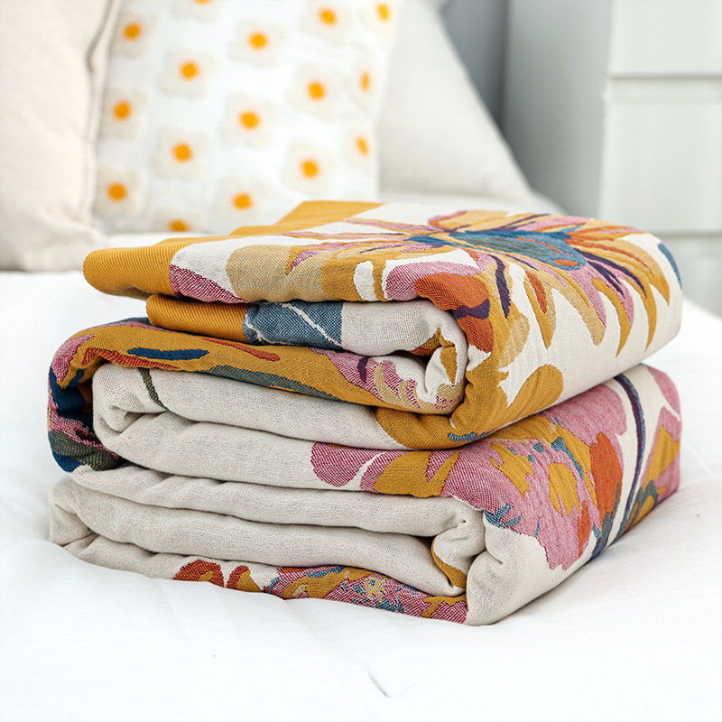 Muslin Cotton Bedspread - Простое хлопчатобумажное одеяло, покрывало из муслина