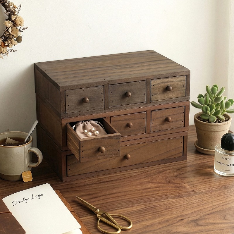 Storage & Organization - Деревянный настольный органайзер-подставка для монитора с