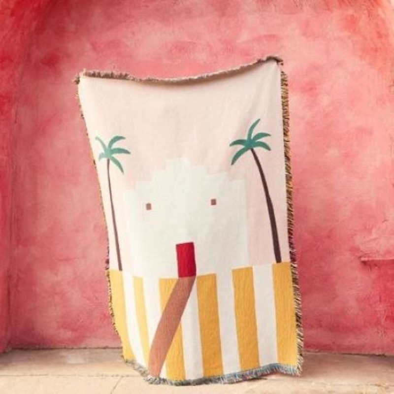Boho Throw Blanket Fringe - Текстильное город Ins, маленькое приморское одеяло