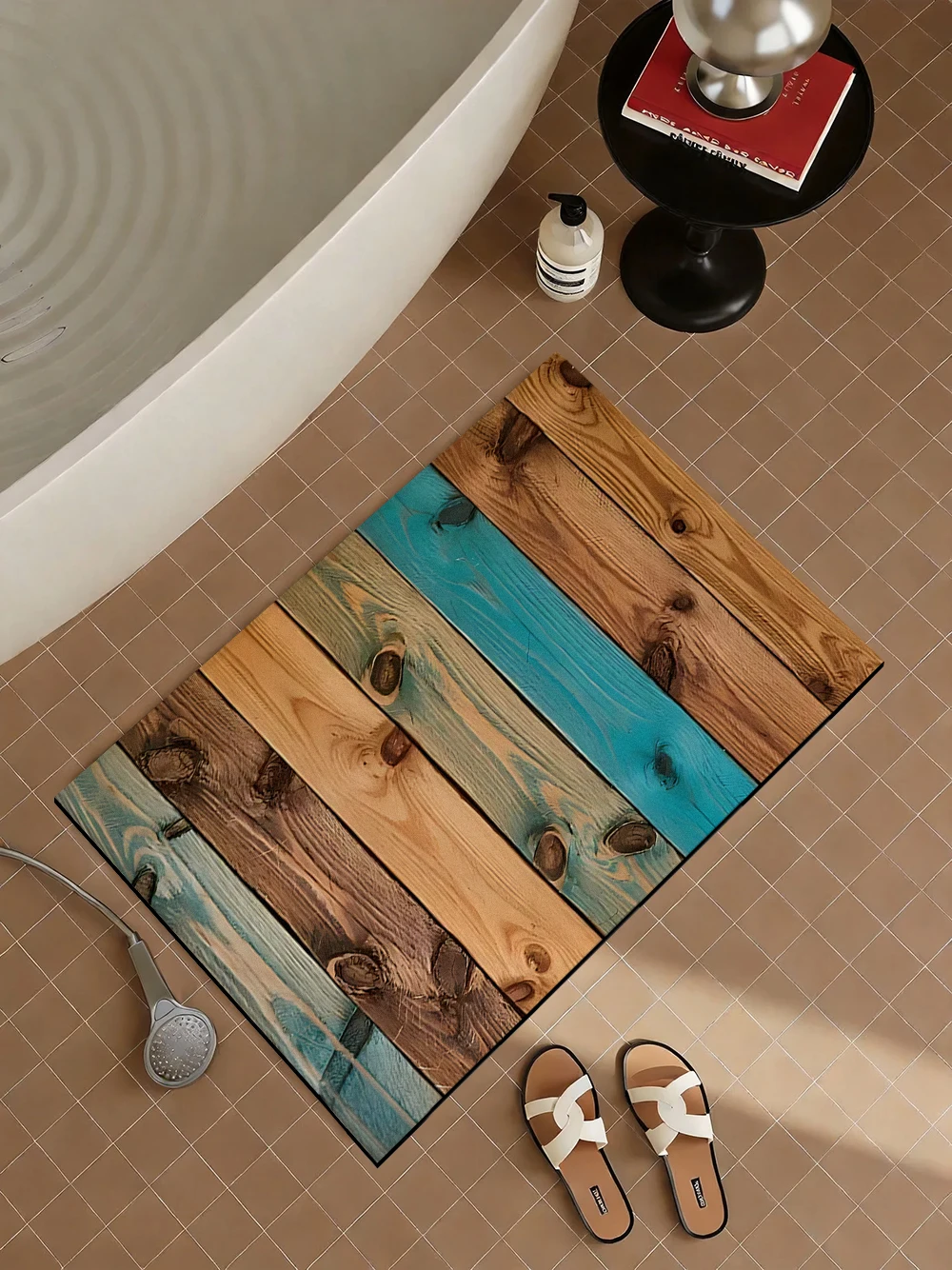 Quick Dry Diatomite Bath Mat - Винтажный коврик для ванной из переработанного