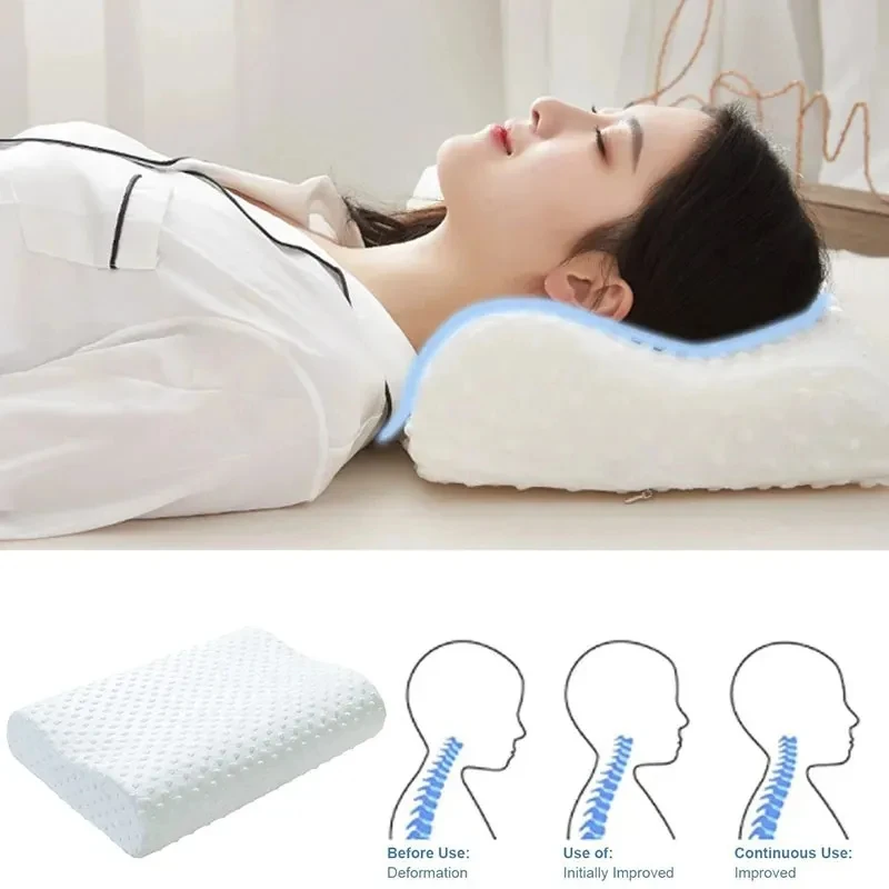 Хлопковая подушка с эффектом п – обзор и цена Memory Foam Orthopedic Pillow Neck Pain