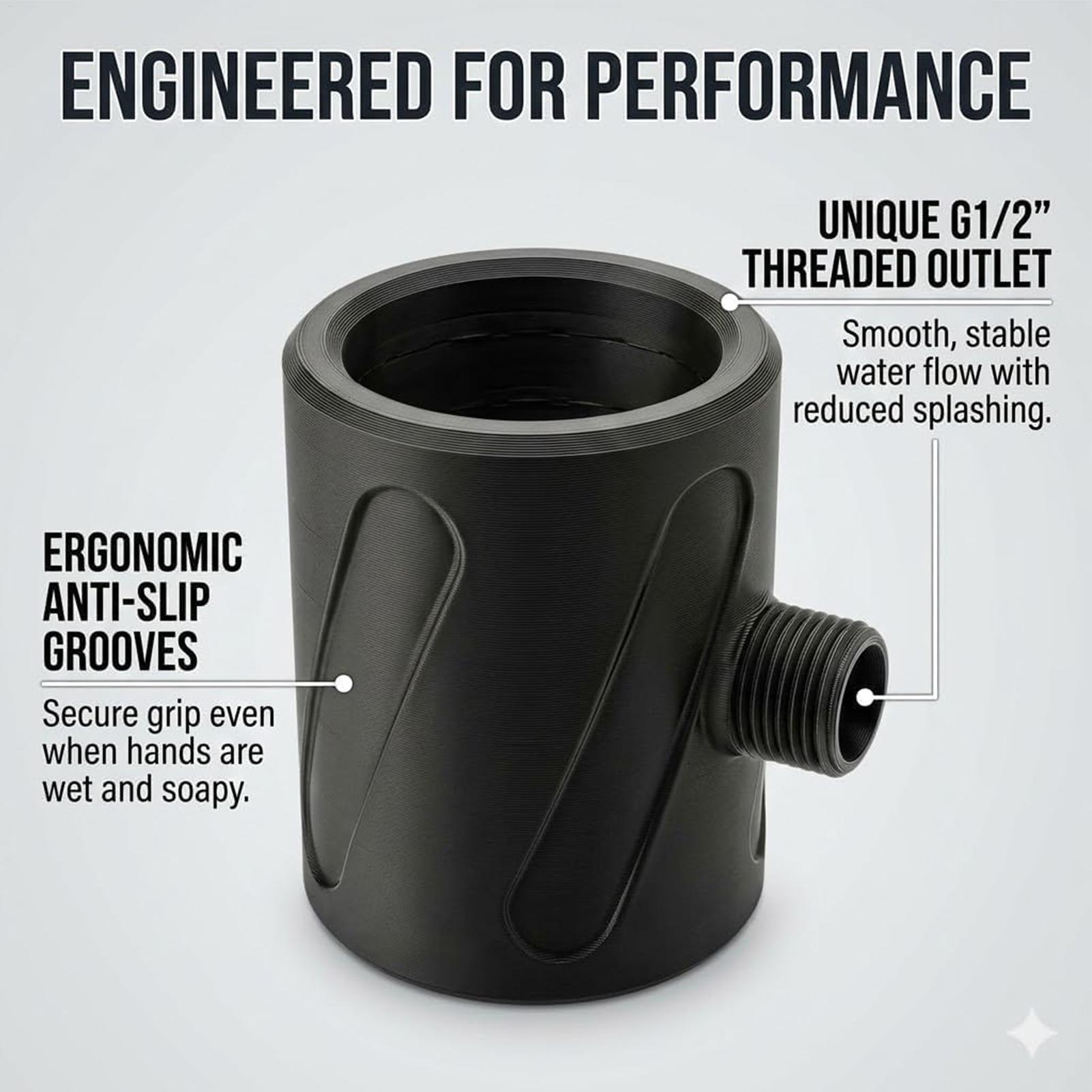 Ручная душевая лейка с крупным – обзор и цена High Pressure Shower Head Handheld