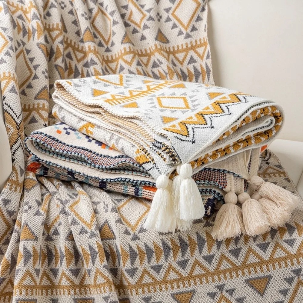 Винтажные пледы в стиле бохо с – обзор и цена Boho Throw Blanket Fringe