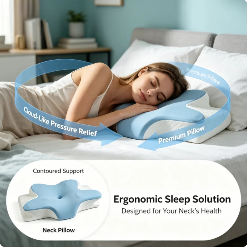 Дышащая охлаждающая ортопедиче – обзор и цена Memory Foam Orthopedic Pillow Neck Pain