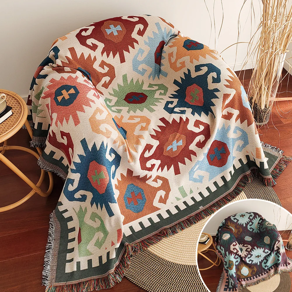 Новое одеяло для дивана, одеял – обзор и цена Boho Throw Blanket Fringe