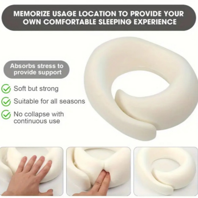 Портативная U-образная дорожна – обзор и цена Anti Snore Contour Pillow