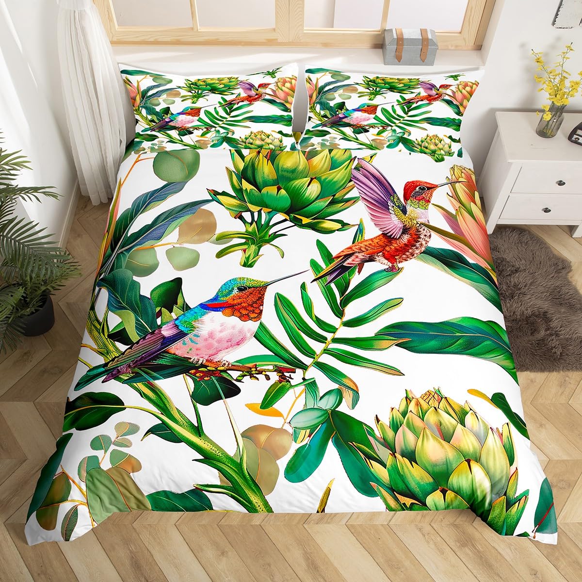 Hummingbird Bedding Set Luxury – обзор и цена Aesthetic Floral Duvet Cover