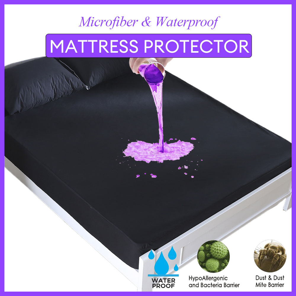 Однотонный протектор матраса,  – обзор и цена Waterproof Mattress Protector Breathable