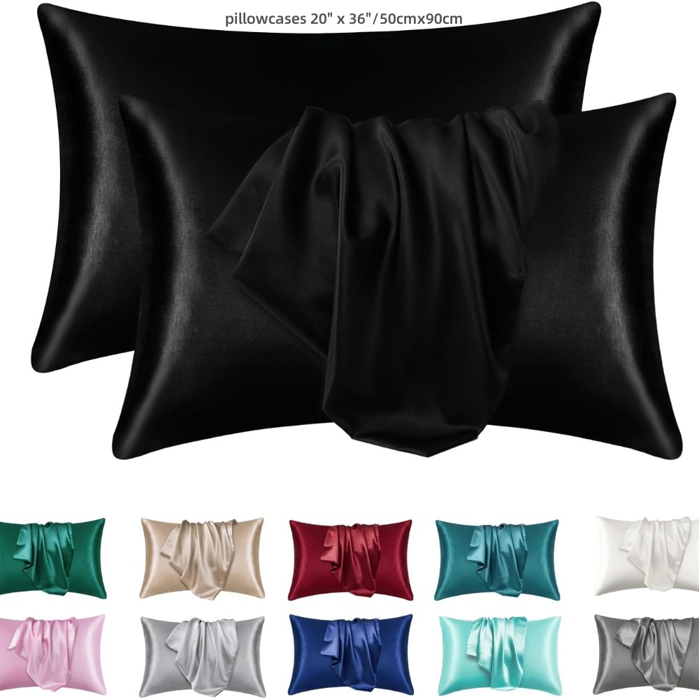 Комплект из 2 атласных наволоч – обзор и цена Satin Silk Pillowcase Hair Skin