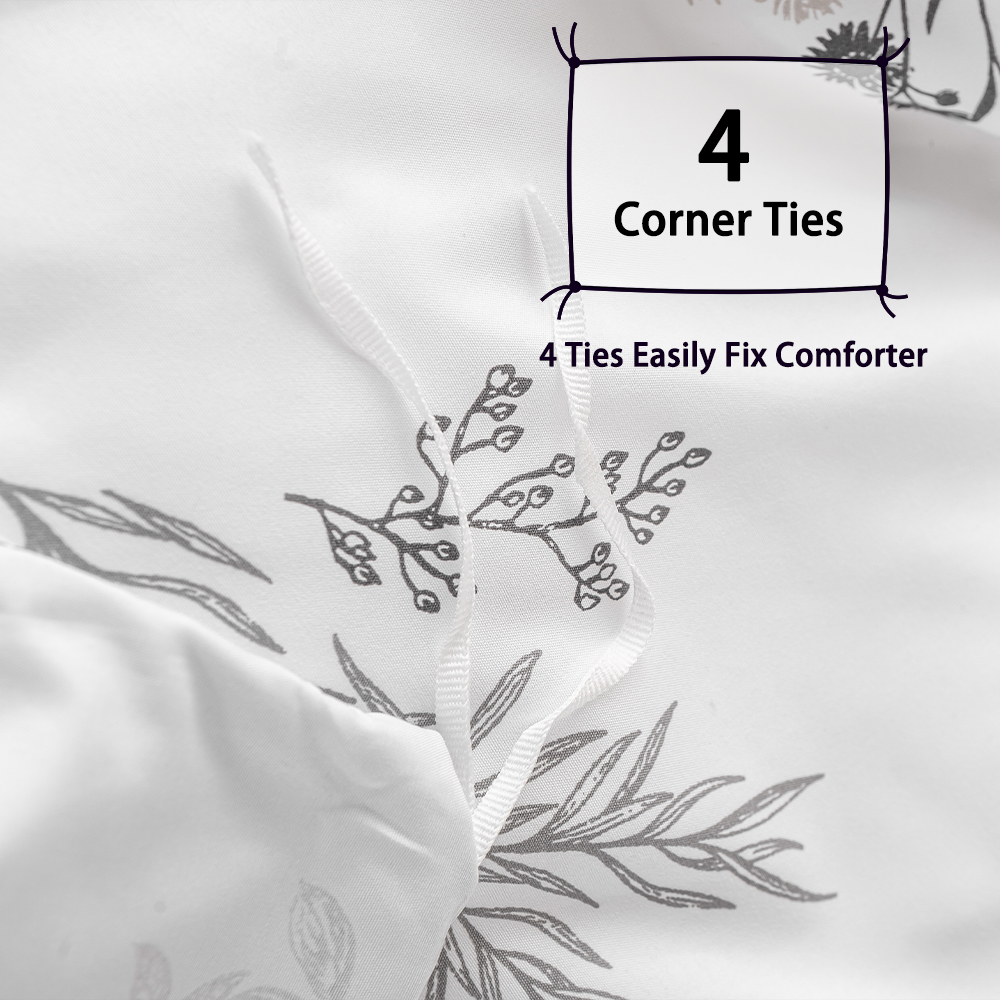 Комплект из 3 предметов: подод – обзор и цена Aesthetic Floral Duvet Cover