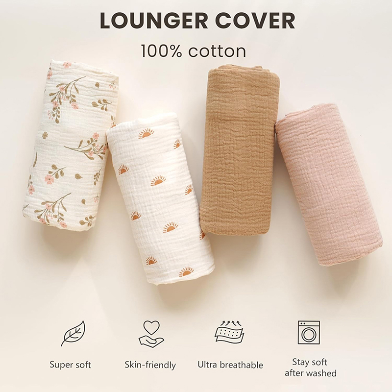 2 шт., чехол для детского шезл – обзор и цена Muslin Cotton Bedspread