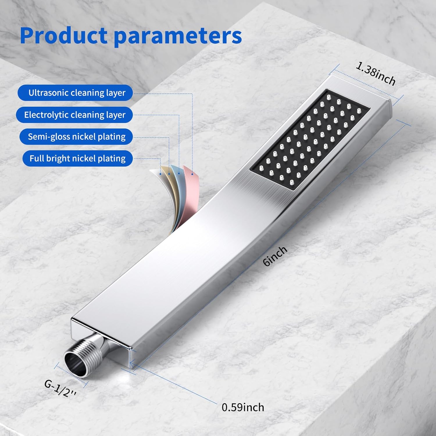 Высококачественная регулируема – обзор и цена High Pressure Shower Head Handheld