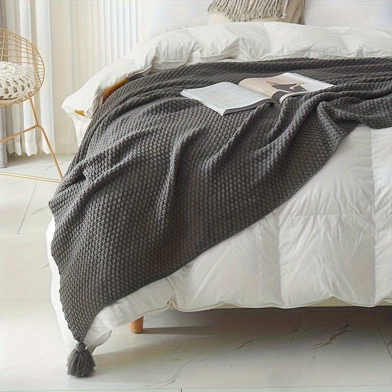 Вязаный плед в стиле бохо с де – обзор и цена Boho Throw Blanket Fringe
