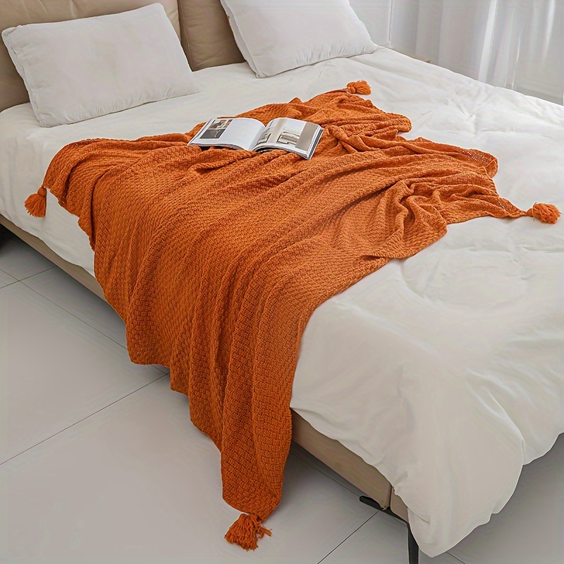 Вязаный плед в стиле бохо с де – обзор и цена Boho Throw Blanket Fringe
