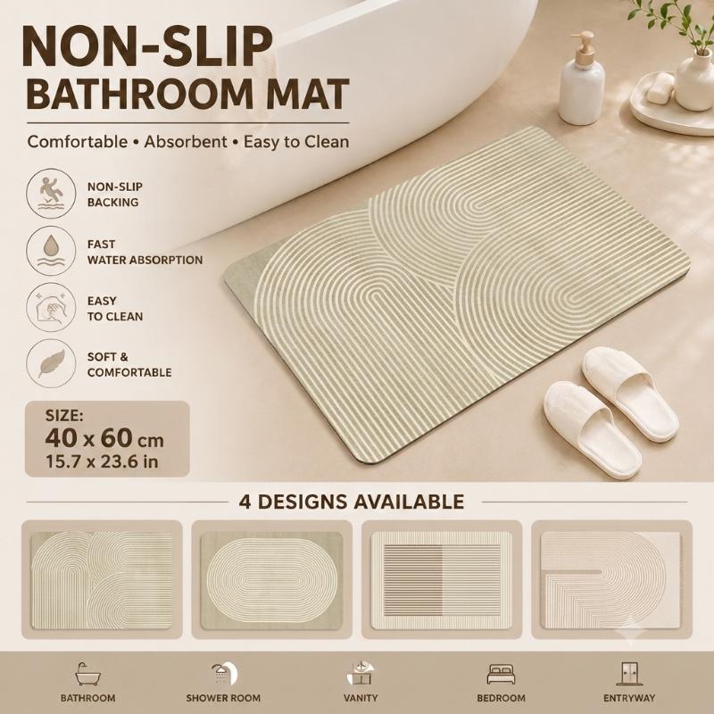 Коврик для ванной из диатомита – обзор и цена Quick Dry Diatomite Bath Mat