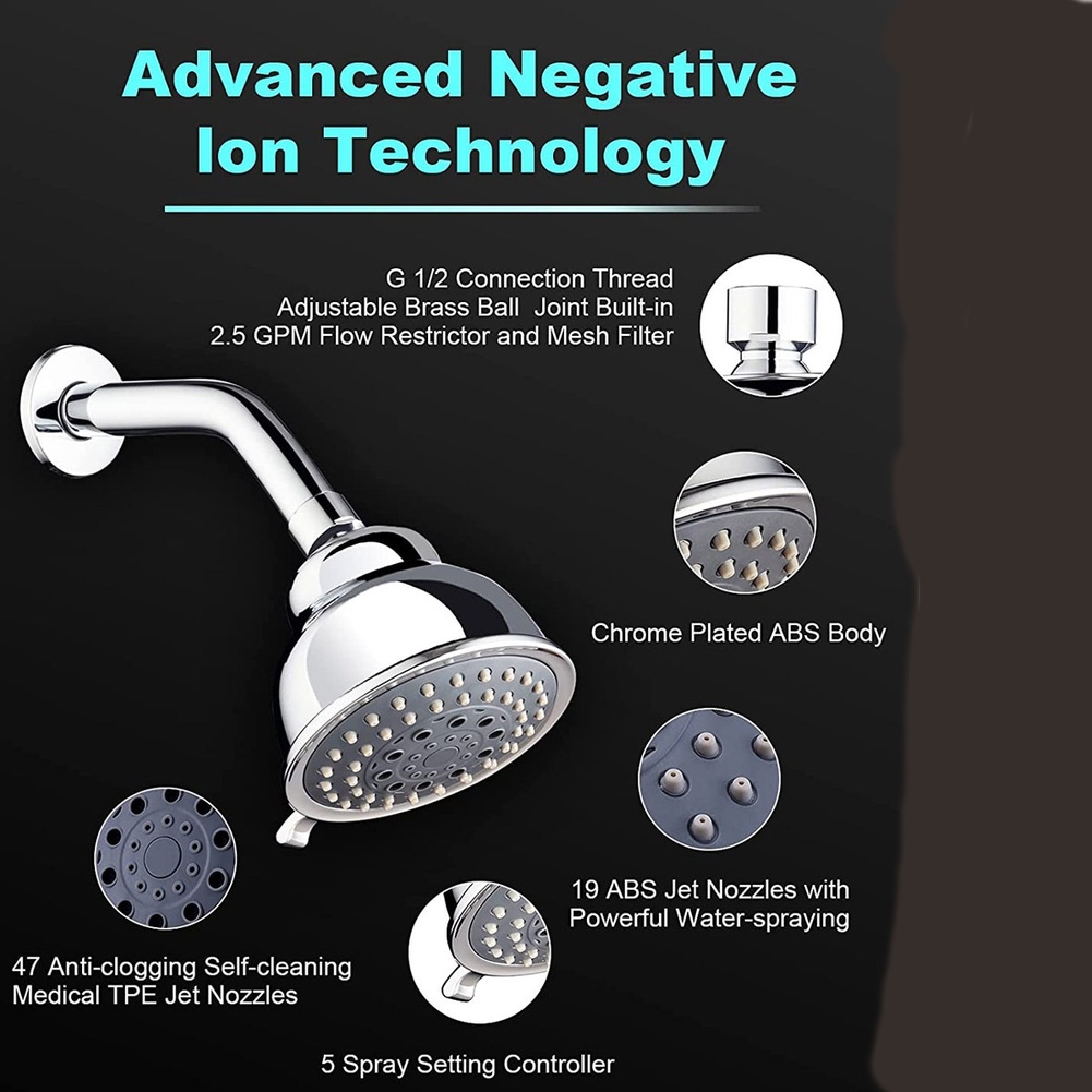 Ручная душевая лейка высокого  – обзор и цена High Pressure Shower Head Handheld