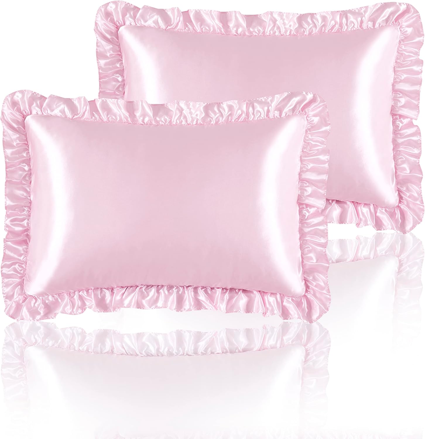 2 шт. атласных наволочек с рюш – обзор и цена Satin Silk Pillowcase Hair Skin