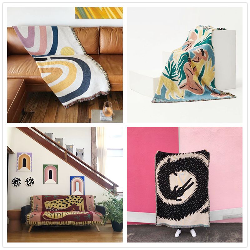 Текстильное город Ins, маленьк – обзор и цена Boho Throw Blanket Fringe