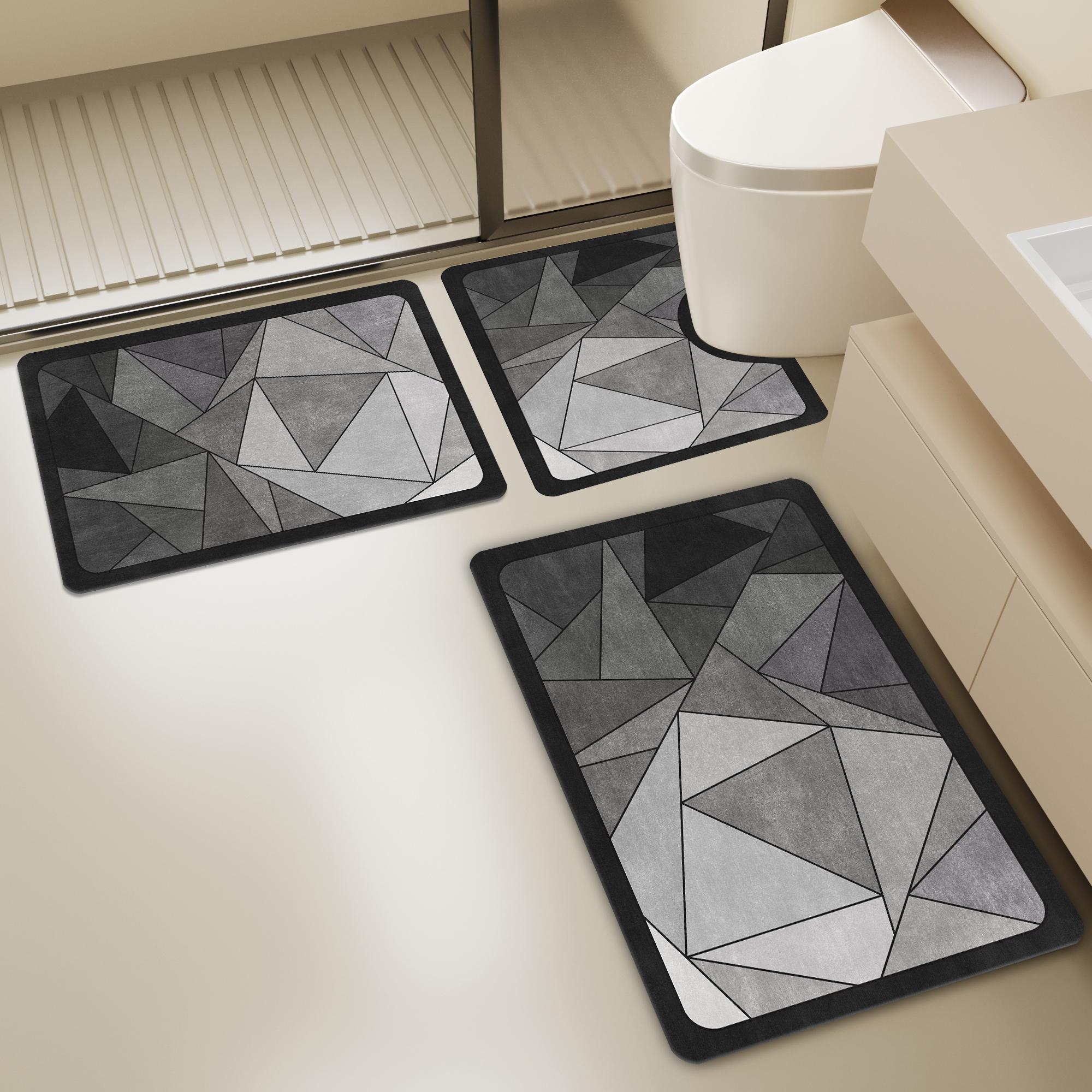 Набор из 3-х ковриков для ванн – обзор и цена Quick Dry Diatomite Bath Mat
