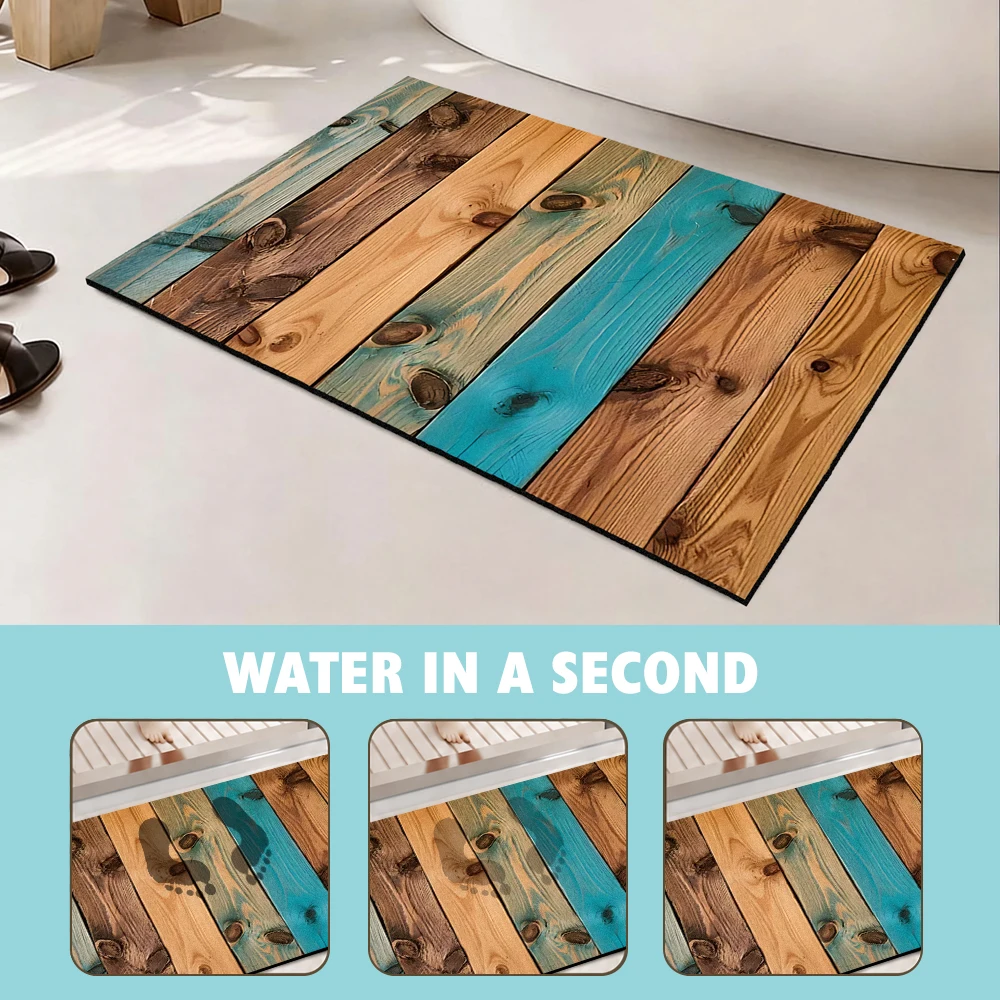 Винтажный коврик для ванной из – обзор и цена Quick Dry Diatomite Bath Mat